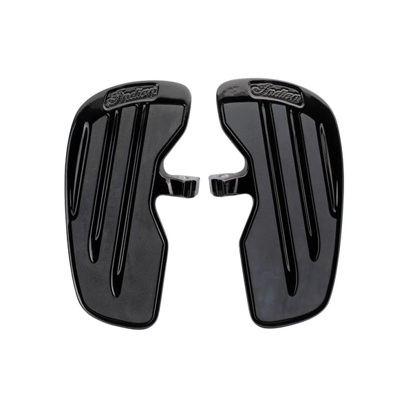 Rider Floorboards with Inlays in Gloss Black, Pair