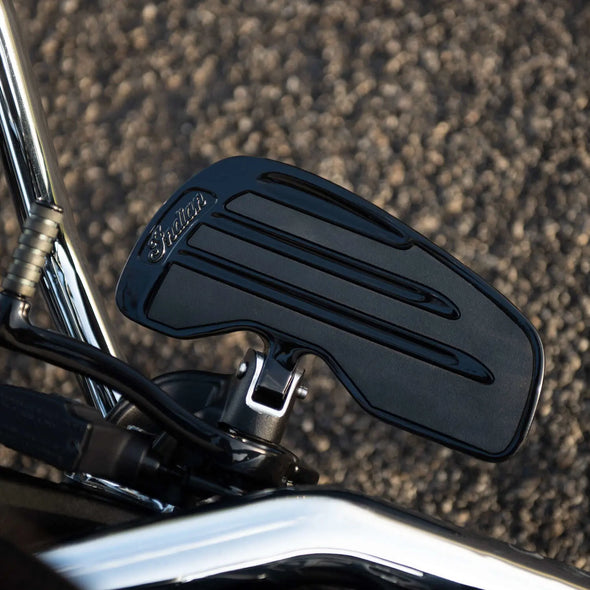 Rider Floorboards with Inlays in Gloss Black, Pair