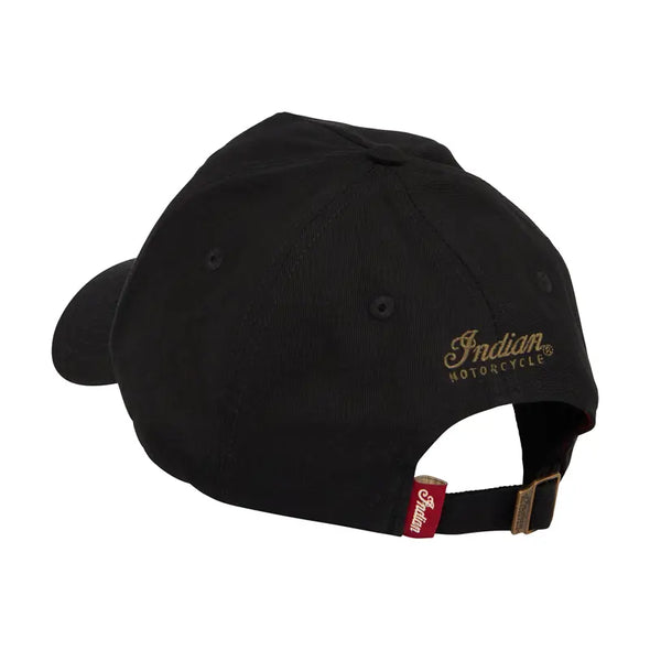 Headdress Embroidered Cap - Black