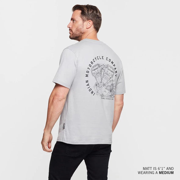 Men's Circle Engine T-Shirt - Gray