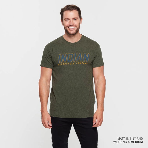 Men's Block Track T-Shirt - Khaki