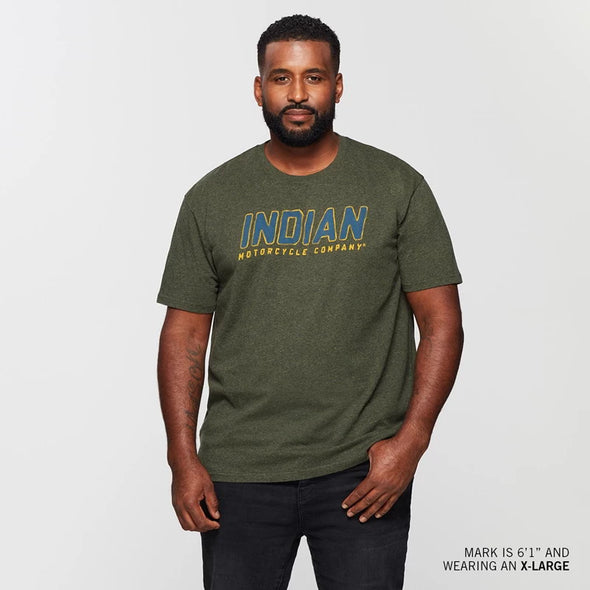 Men's Block Track T-Shirt - Khaki