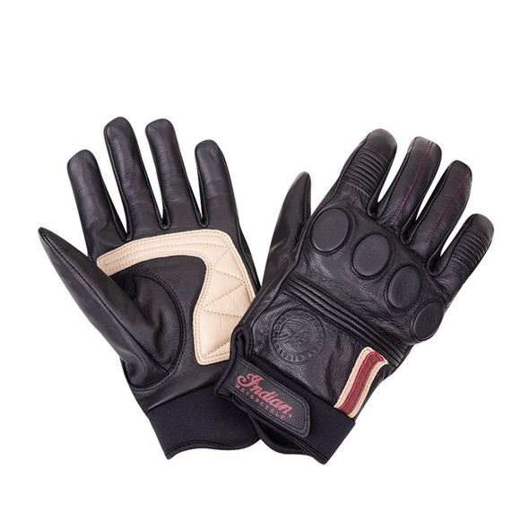 Women's Leather Retro 2 Riding Gloves - Black LIMITED STOCK