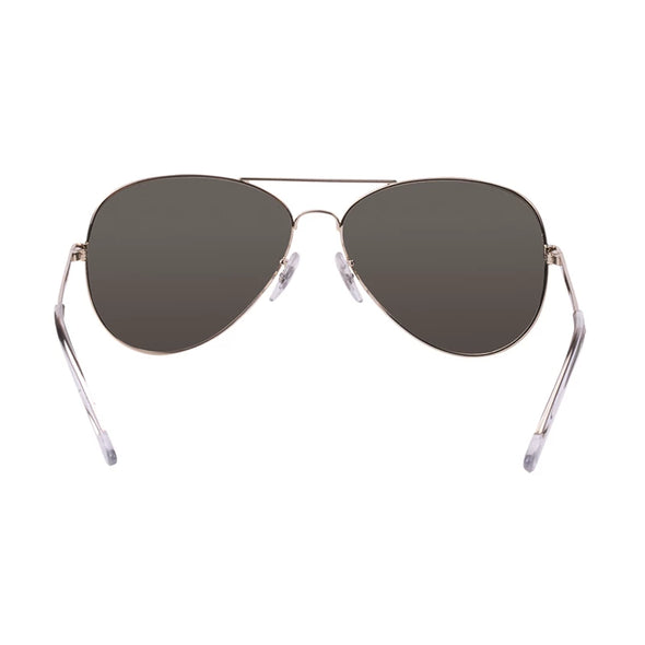 Aviator Sunglasses with Green Lens - Gold