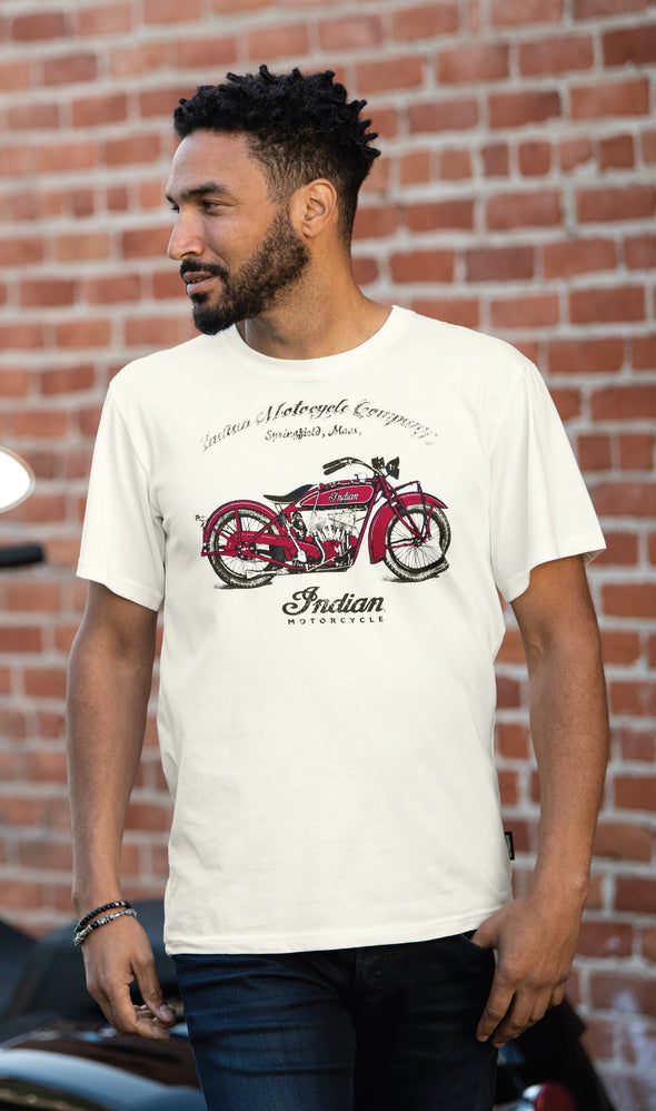 Men's 1920 Scout Bike T-Shirt -White