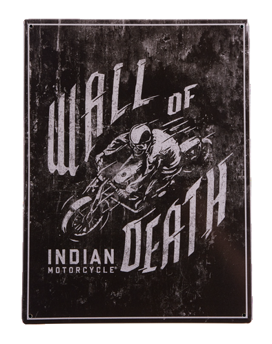 WALL OF DEATH METAL SIGN