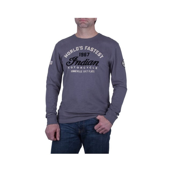 Men's Heritage Long Sleeve Munro Tee -Gray Size S
