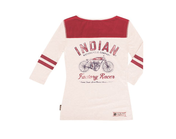 Women's Antique Racer Tee - White/Red Size XS ONLY 9 LEFT!