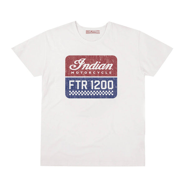 Men's FTR1200 Logo T-Shirt - White Size S