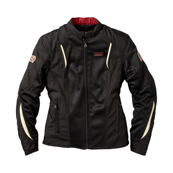 Women's Mesh Springfield 2 Riding Jacket with Removable Lining -Black