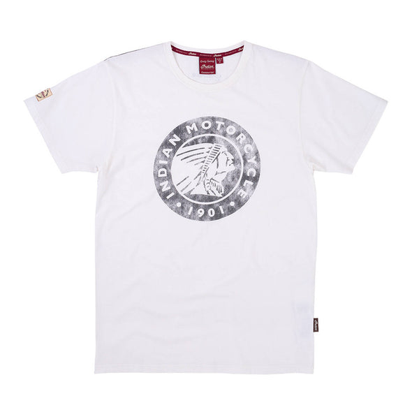 Men's Circle Icon Logo T-Shirt -White