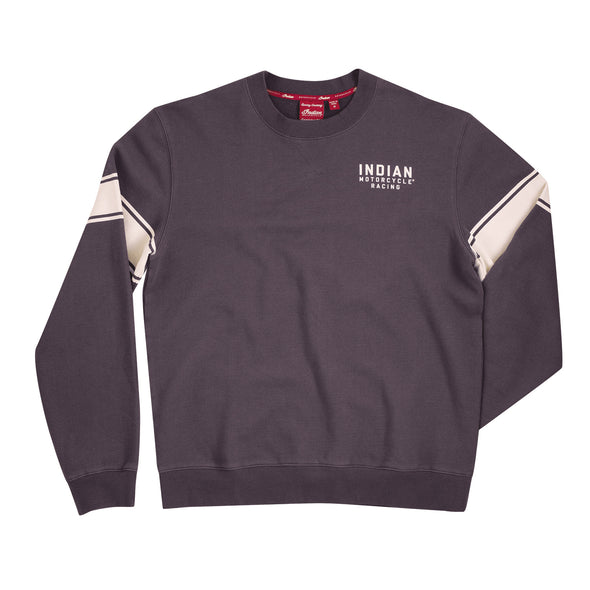 Men's Wrecking Crew Pull-Over Jumper with Stripe -Gray