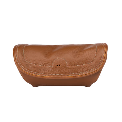 Genuine Leather Handlebar Bag - Tan