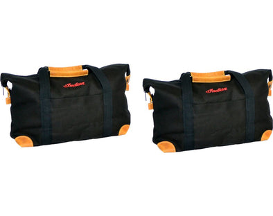 Deluxe Saddlebag Travel Bags in Black, Pair