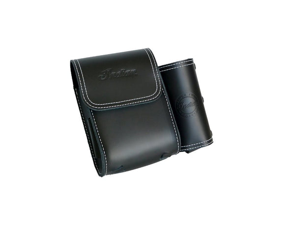 Genuine Leather Rear Highway Bar Bag -Black