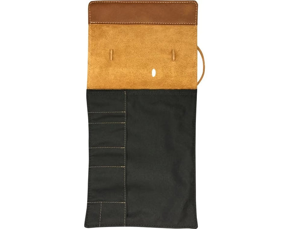 Genuine Leather Fork Bag Tool Roll -Desert Tan