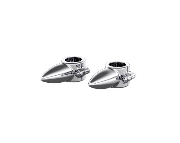 Highway Bar Toe Rests in Chrome, Pair