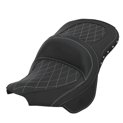 Genuine Leather Touring Heated Seat - Black
