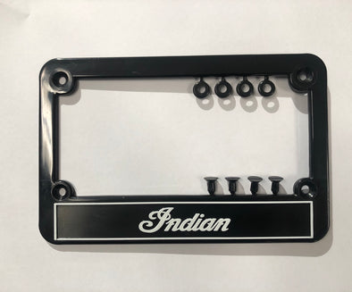 Indian Plastic Number Plate Surround -Black